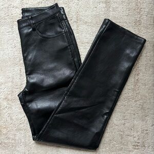The Melina Pant by Aritzia - High-Waisted Vegan Leather Pant